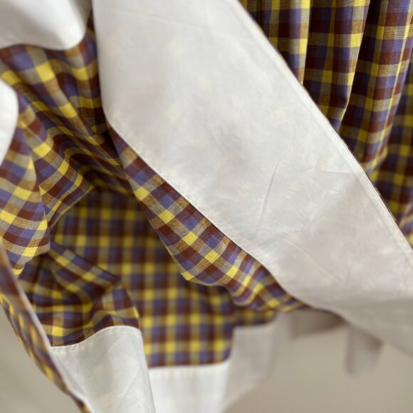 Tory Burch Veronica Plaid Colorblock Skirt - Picture 5 of 9